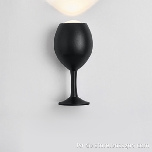 Modern Design Wine Glass Shape Wall Light - Fancy Lamp, Aluminum, Waterproof, for Home Decor